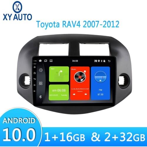 10.1Inch Android10 Car Player Stereo Radio Wifi GPS Navigation For Toyota RAV4 2007-2012 With Bluetooth Split Screen Mirror Link