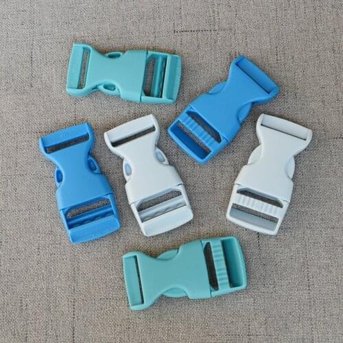 100 Pcs/Lot 20mm Colourful Plastic Release Buckle Strap For Bag Dog Collar Necklace Bracelet Paracord Sewing Accessory