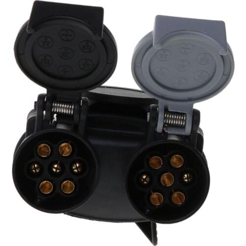 13 Pin Plug to 12N / 12S 7 pin Sockets Caravan Towing Conversion Trailer Wiring Connector 12V E7CA