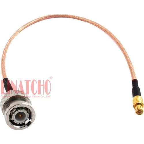 20CM 1/2ft RG316 pigtail jumper cable BNC male to MCX male connector