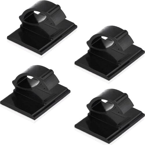 50 pcs. Self Adhesive Cable Clamp Plastic Rectangular Cable Clips Cable Tie Quick Bind Cable Wire Management Holder for Car