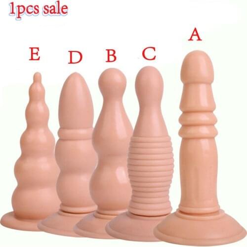 New flesh anal beads butt plug g spot dildo suction cup anal plugs anus dilator stimulator buttplug unisex sex toys for adults