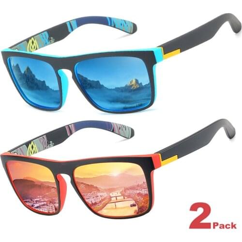 AWGSEE Square Driving Sunglasse Colorful Polarized Sunglasses Men Outdoor Trend Luxury Shades glasses UV Protection Gafas de sol