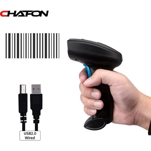 CHAFON 1D Barcode Scanner Reader support EAN-8/13 Wired USB Support Mobile Phone iPad Handheld BarCode Reader