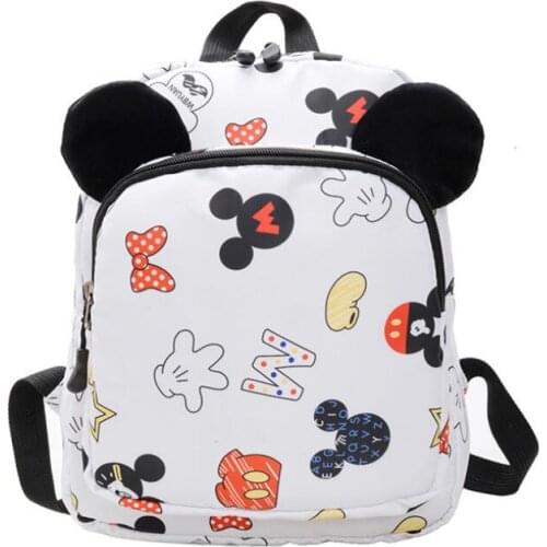 Disney Bag Cartoon Mickey Minnie Kids Bags Kindergarten Preschool Backpack For Boys Girls Baby School Bags 3-6 Years Old