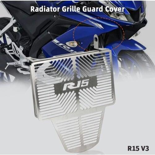 For YAMAHA R15 V3 V3.0 VVA 2017 2018 2019 2020 2021 Motorcycle Water Tank Shield R15 Radiator Guard Grille Protector Bezel Cover