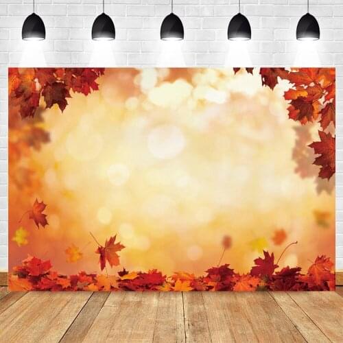 Yeele Photography Backdrop Autumn Photocall Maple Glitter Spots Baby Portrait Photographic Background For Photo Studio Photozone