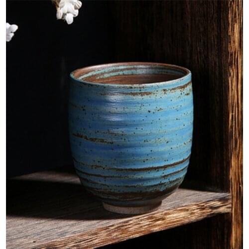 Saudi Arabia Coffee Cup Stoneware Retro Handmade Glaze Tea Cup Chinese Kung Fu Tea Cup Large-capacity Ceramic Water Cup