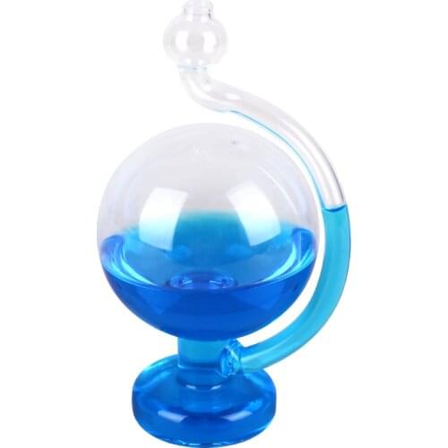 Creative Globe Shape Storm Glass Crystal Weather Bottle Forecast Barometer Shine Rain Gift Home Decoration DIY Decor Office
