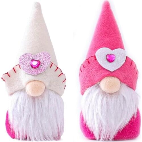 Valentines Day Faceless Dwarf Doll Elf Figurine Home Decoration Kid Children Lover Gift