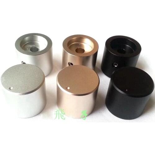 KYYSLB 25x22mm Pure Aluminum Alloy Solid Knob Volume Potentiometer HIFI Audio Amplifier Chassis Tone Knob