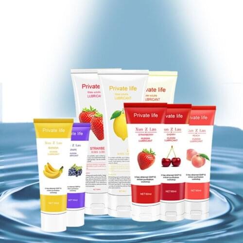 Strawberry Lubricant Water-based Anal Lubrication Gay Penis Sex Oil Gel Vaginal Sex Toys Adults Oral Products Fruit Flavor Cream