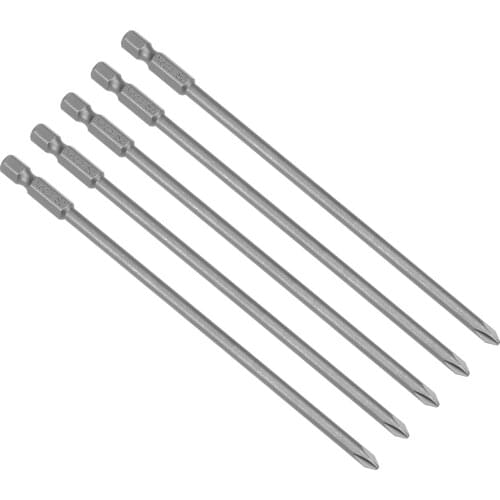 Uxcell 5 Pcs 4.5mm PH1 Magnetic Phillips Screwdriver Bits, 1/4 Inch Hex Shank 5.9-inch Length S2 Power Tool