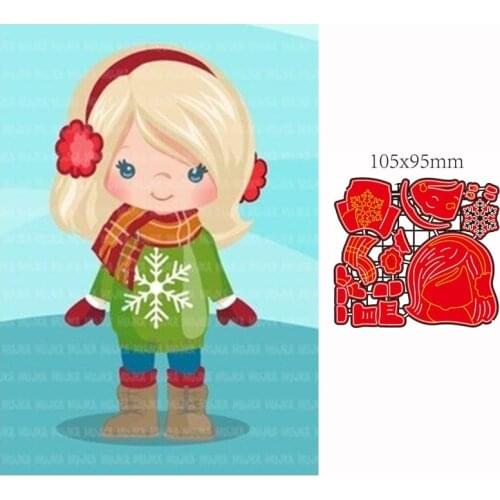 Metal Cutting Die girl DIY Scrapbooking Paper Cards Decorative Craft Embossing cut