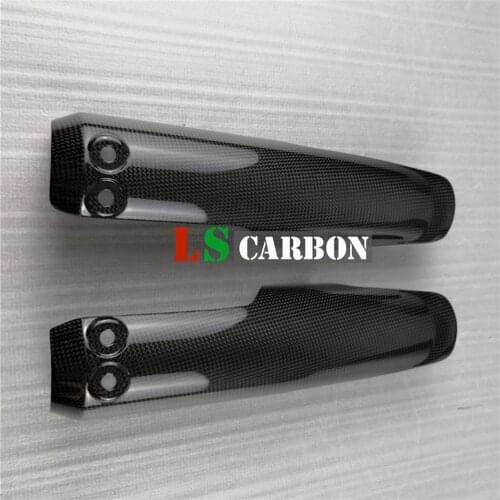 Motorcycle Fork Protectors Style 2 (Front Absorber Protectors) For Ducati Scrambler (Urban Enduro, Desert Sled) Carbon Fiber