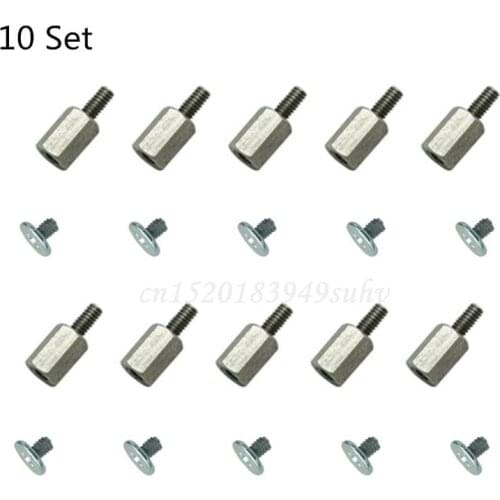 10 Set Hand Tool Mounting Kits Stand Off Screw Hex Nut For MSI PC Laptop M.2 SSD Motherboard