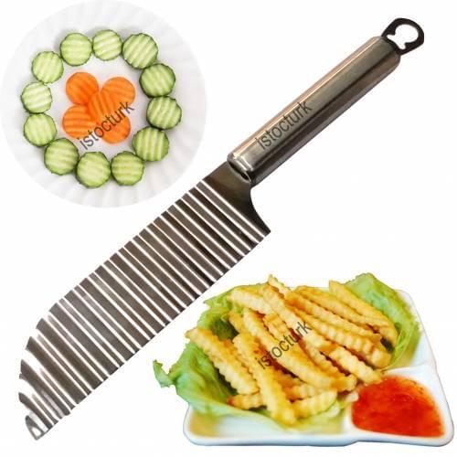 Stainless Steel Shaped Potato Knife Chopper Vegetable Cut Kitchen Knife Professional High Carbon Steel Kitchen Accessory