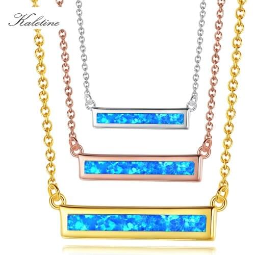 KALETINE 925 Sterling Silver Thin Arc Bar Pendant Necklace Women Men Collier Sautoir Long Chain Fine Jewelry Wholesale Lots Bulk