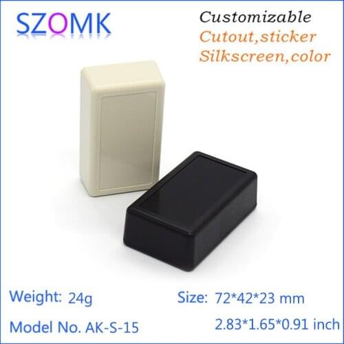 1 piece, 72*42*23mm szomk plastic box for electronics project diy outlet enclosure electronic project box pcb junction box