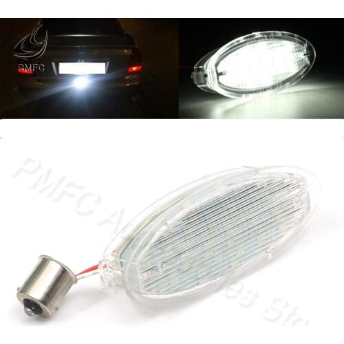 PMCF 1Pcs 24LED License Plate Light Number Plate Lamp For Opel 2003 Vauxhall Astra F Corsa B Vectra Canbus Auto Accessories
