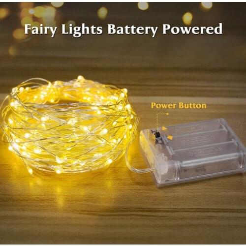 10m LED String Copper Wire Fairy Garland Light Strings Christmas Room Party Decor Garden Festival Decoration Xmas Decor for Room