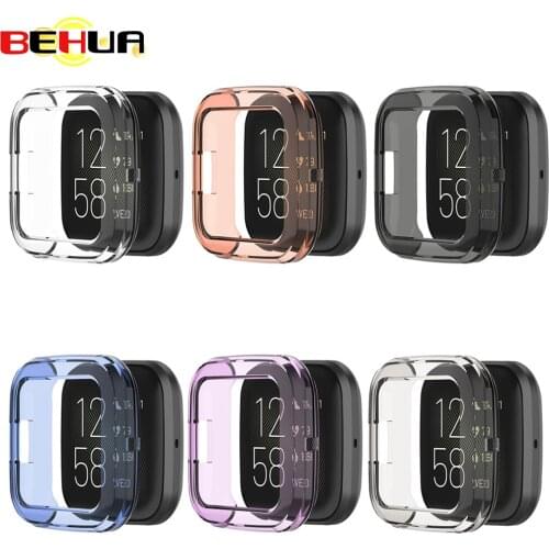 TPU Protector Case For Fitbit Versa 2 Smart Watch Protector Silicone Cases Ultra-thin Soft Cover For Fitbit Versa2 Shell Frame