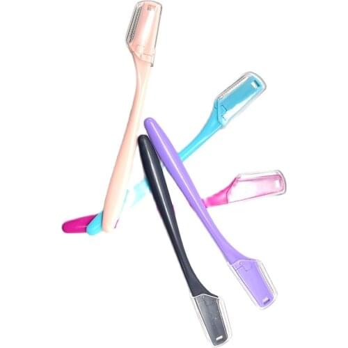 Eyelash Curler Eyebrow Trimmer Safe And Light Stainless Steel Cutter Head Anti Cut Transparent Protective Sleeve