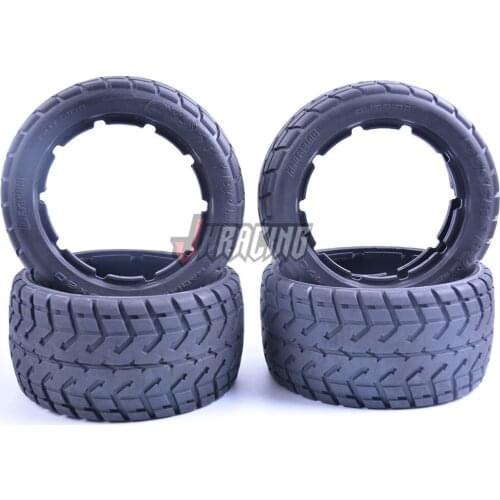 High-strength wear-resistant road tire assembly for 1/5 ROVAN ROFUN HPI BAJA 5B