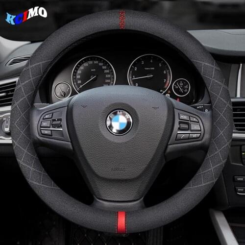 Suede steering wheel cover is suitable for BMW New 3 / 5 series gt E48/F48 F83/F25 x4 x5 x6 car leather handle cover
