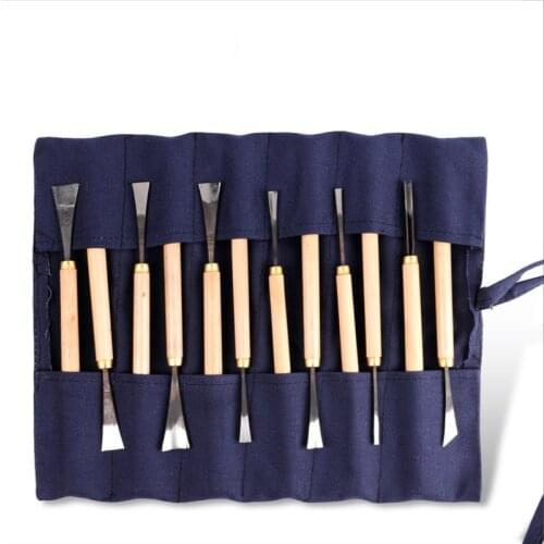 12pcs Woodworking Carving Knife Tool Set DIY Wood Carving Root Carving Knife Roughing Knife Polishing Knife Hand Tool