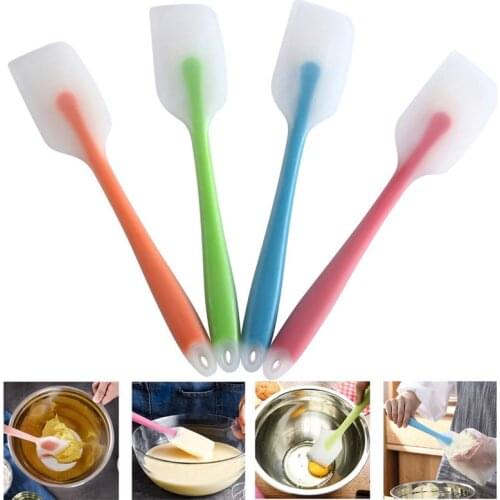 4 pcs Silicone Spatulas Set Rubber Spatulas Heat Resistant for Non Stick Cookware - Kitchen Utensils for Baking, Mixing, Cooking