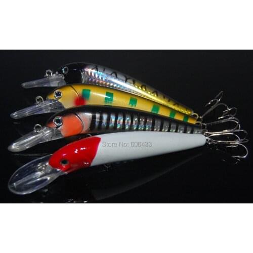 4PCS Fishing Fish Minnow Lure Lures Hook Baits Crankbaits 15cm 19g