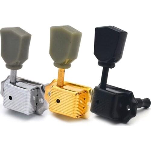6Pcs Steel Guitar Machine Head 3Lx3R Tuners String Tuning Pegs Keys Accessories Silver/Gold Machine for Gibson Les Paul Guitar