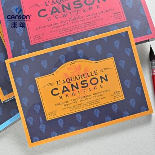 Frence Canson Watercolor Paper 300g Pure Cotton Pulp Acuarelas Sketchbook Art Supplies