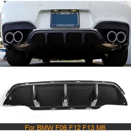 6 Series Rear Bumper Diffuser Lip Spoiler for BMW F06 F12 F13 M6 2012 - 2017 Rear Bumper Diffuser Apron Body kits Carbon Fiber