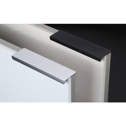 Black Long Invisible Handle 80- 400mm Aluminum Wardrobe Door Dark Handle Cabinet Hidden Cabinet Knob Wholesale Handle