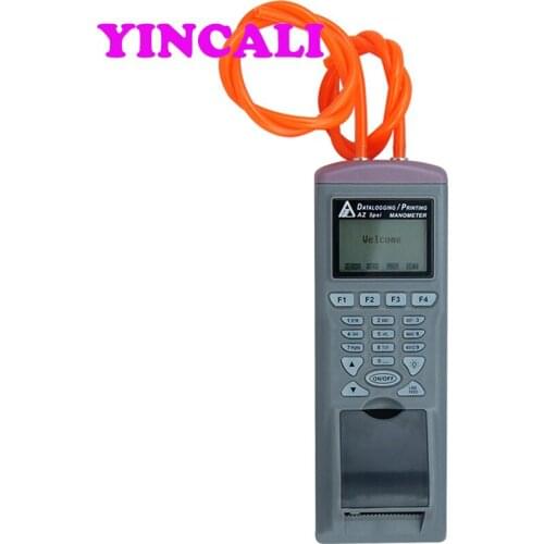 High Precision Digital Manometer AZ9835 Intelligent Differential Pressure Datalogger Gauge with Built in Printer Data Recorder