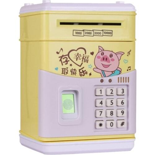 Electronic Multifunctional Money Saving Box Money Bank Singing Saving Box with Password Fingerprint Gift Present Idea for Kids