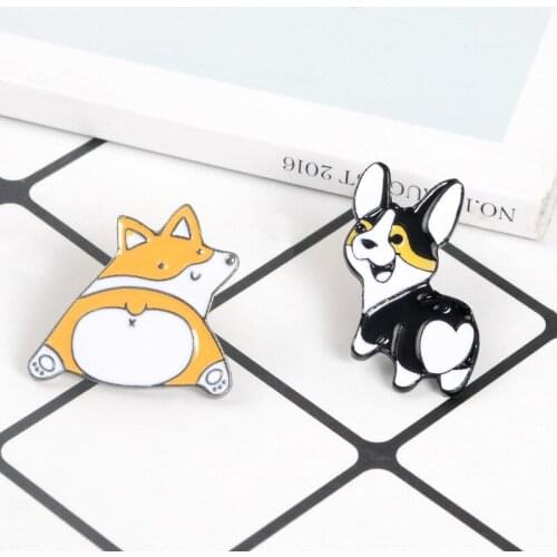 MINGQI Cartoon Animal Dog Husky Alloy Enamel Brooch Badge Creative Personality Trend Fun Wild Pins Jewelry For Women Accessories