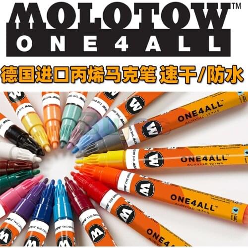 Imported German Molotow Marker, One4 Graffiti Acrylic Marker,Diy1.5mm, Tombow Brush Pen,Drawing Supplies,Quick Drying,Waterproof