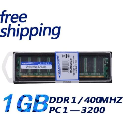 KEMBONA Hot sale! 8bits ram memory pc DDR1 1gb Ram 1GB 400mhz campatible with all motherboard Free shipping