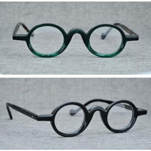 LKK handmade Anti-blue ray anti-radiation computer goggles retro flat lens retro small round glasses