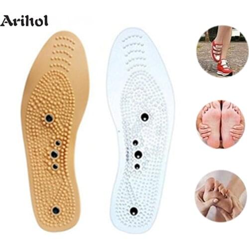 Unisex Massage Insole for Shoe Magnetic Slimming Cushioning Insert Pad Magnet Massaging Shoe Sole Feet Care Heated Feet Insole