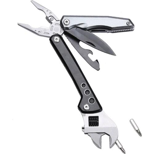 Multifunction Plier 9 In 1 Outdoor Folding Knife Pocket Mini Camping Life-saving Tools Stainless Steel Wrench Pliers Knife