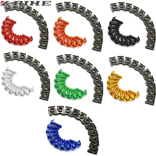 6mm motorcycle fairing screw for suzuki sv650 gsr 750 katana drz 400 dl 650 gsr hyosung gt250r 2006-2010 gt650r 16 15 14 13 12