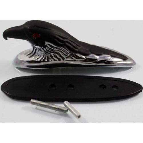 Motorcycle Front Fender Car Bonnet Eagle Head Ornament Statue Motor XL FX Custom