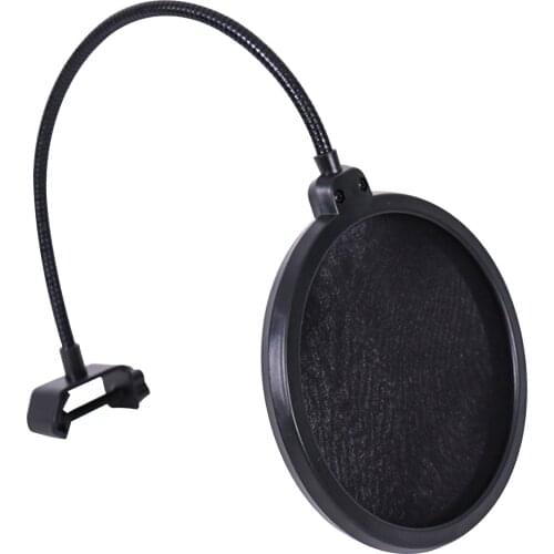 Microphone Pop Filter Swivel with Double Layer Sound Shield Guard Windscreen Replacement for Blue