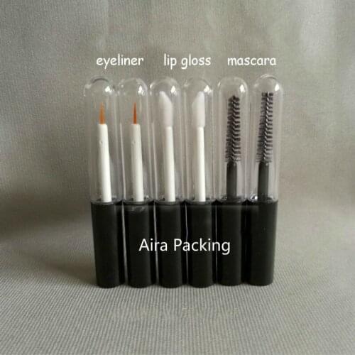 50pcs/lot 4ML Superior Quality Empty Eyeliner Container DIY High-end Plastic Lip Gloss Bottle Cosmetic Mascara Tube