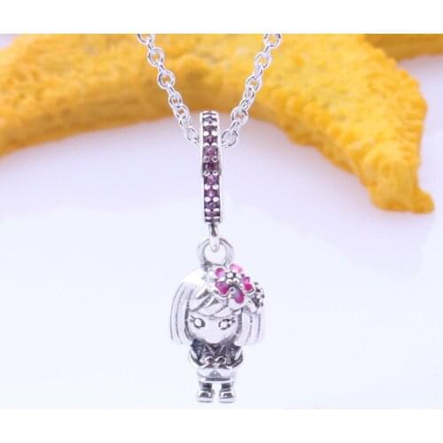 Creative Models Of Sterling Silver Doll Charm 925 Silver Manman Peach Blossom Series Dorothy Charm For Girlfriend