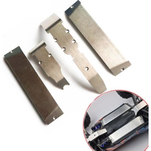 Stainless Steel Axle Protection Board Skid Plate Chassis Armor For Traxxas 1/10 Summit/E-Revo Bigfoot RC Car Metal Upgrade Parts